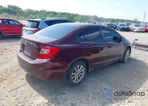 2012 Honda Civic Ex из США, поврежденный, VIN 19XFB2F85CE334243